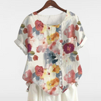 BLOOM | BUTTONED FLORAL BLOUSE