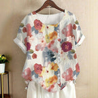 BLOOM | BUTTONED FLORAL BLOUSE