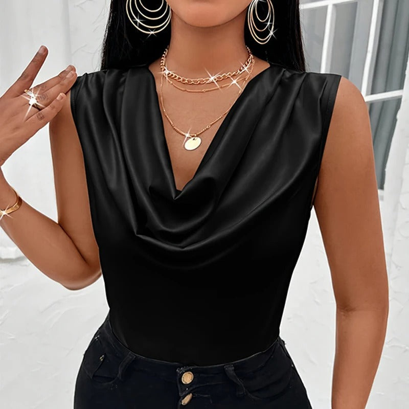 BRITTANY | ELEGANT SATIN TOP