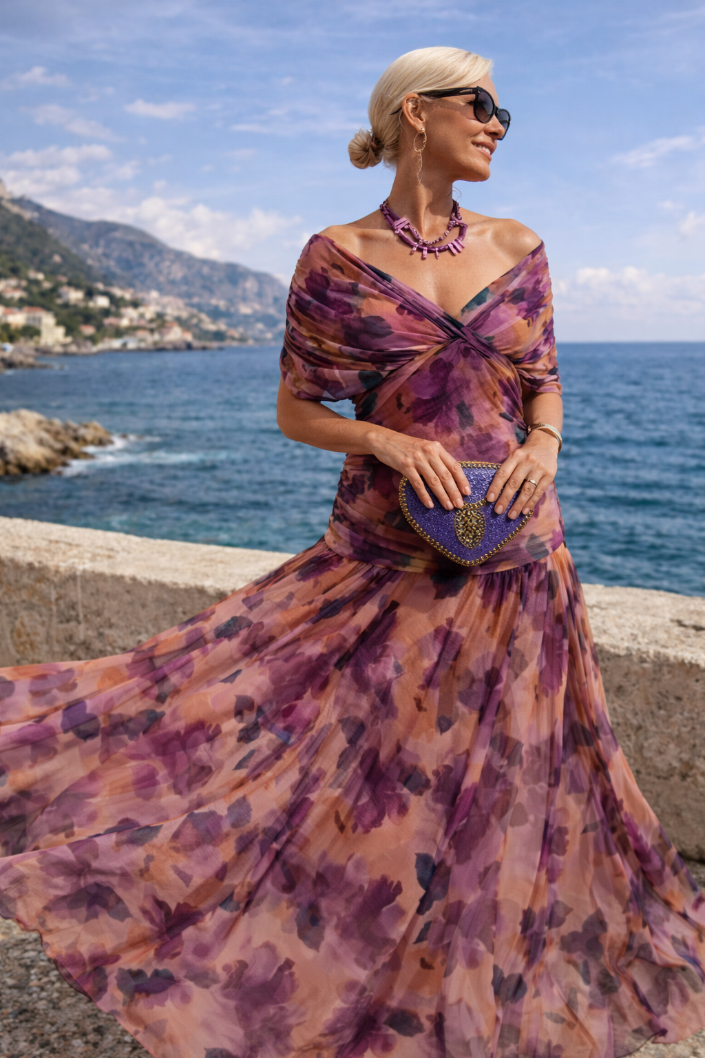 Eloria - Elegant Dress with V-Neck