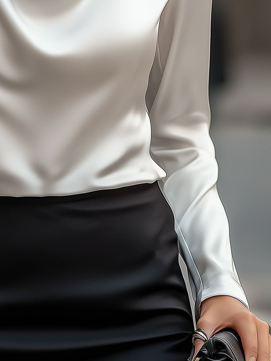 BLAIRE | ELEGANT SATIN BLOUSE