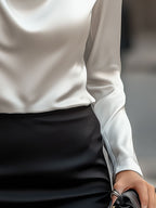 BLAIRE | ELEGANT SATIN BLOUSE