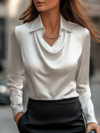 BLAIRE | ELEGANT SATIN BLOUSE